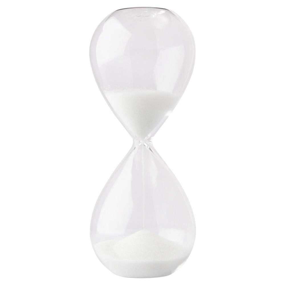 Ampulheta de Vidro 5 Minutos – Peça Decorativa para Escritório ou Estante - Utyl