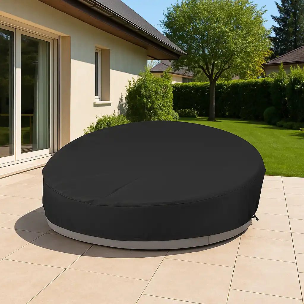 Capa para Sofá Redondo Tipo Daybed – Impermeável, Proteção Contra UV, Poeira e Chuva - Utyl