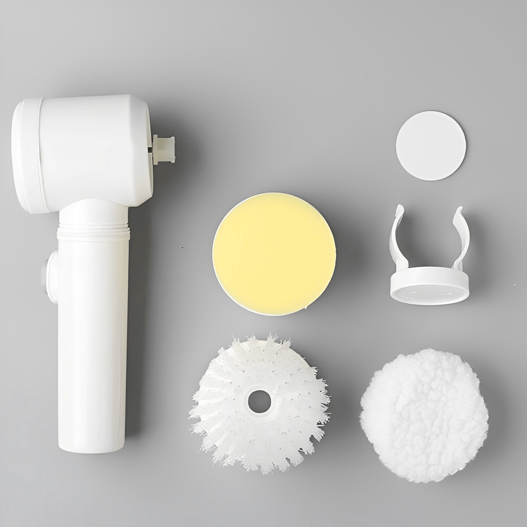 Escova Elétrica Mágica 5 em 1 – Recarregável, Sem Fio, Multiuso para Limpeza Sofisticada - Utyl