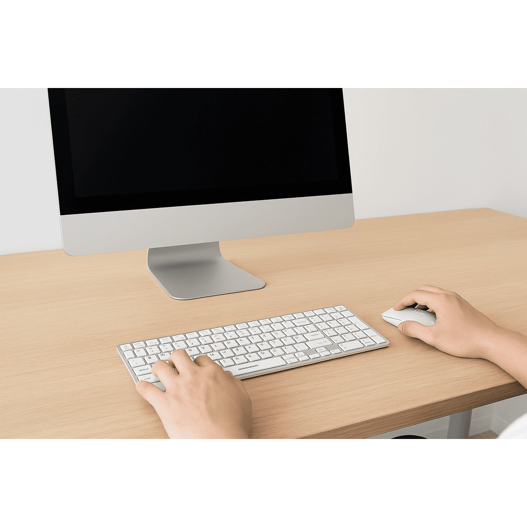 Kit Teclado e Mouse Sem Fio – Recarregável, Ultra - Fino, 2.4G - Utyl
