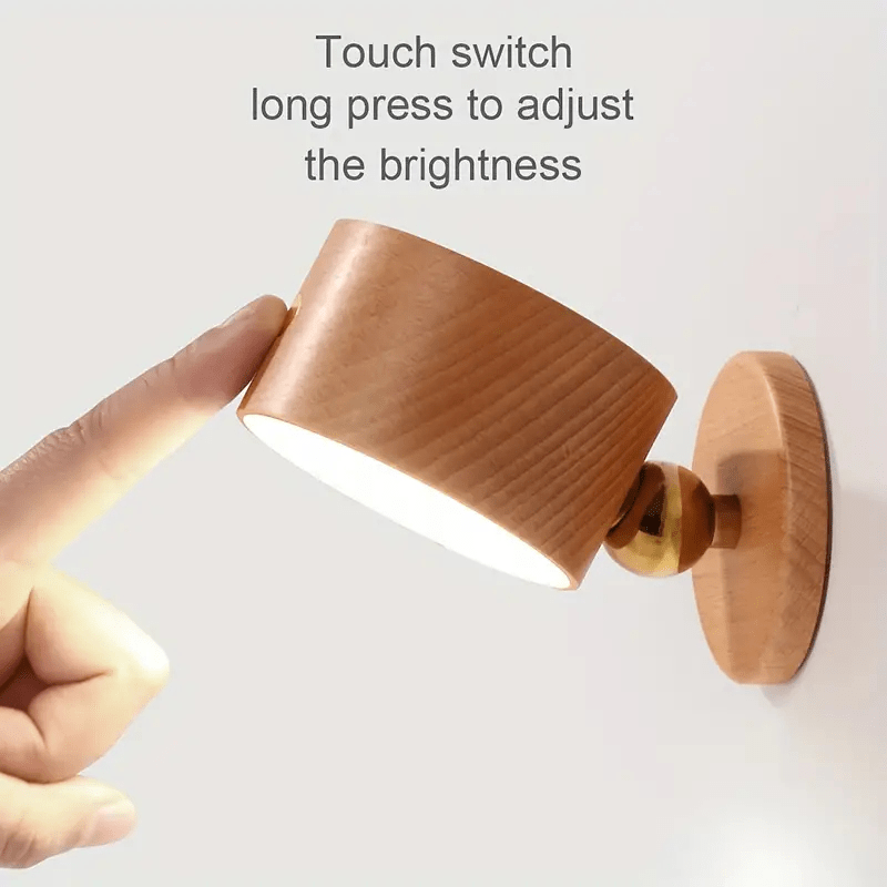 Luminária de Cabeceira Sem Fio com LED e Ímã – Luz para Leitura com Dimmer USB - Utyl