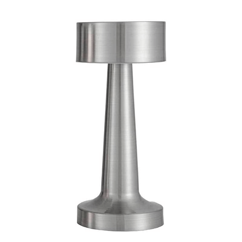 Luminária de Mesa Retrô LED – Toque, 3 Cores, Recarregável para Jantar Sofisticado - Utyl