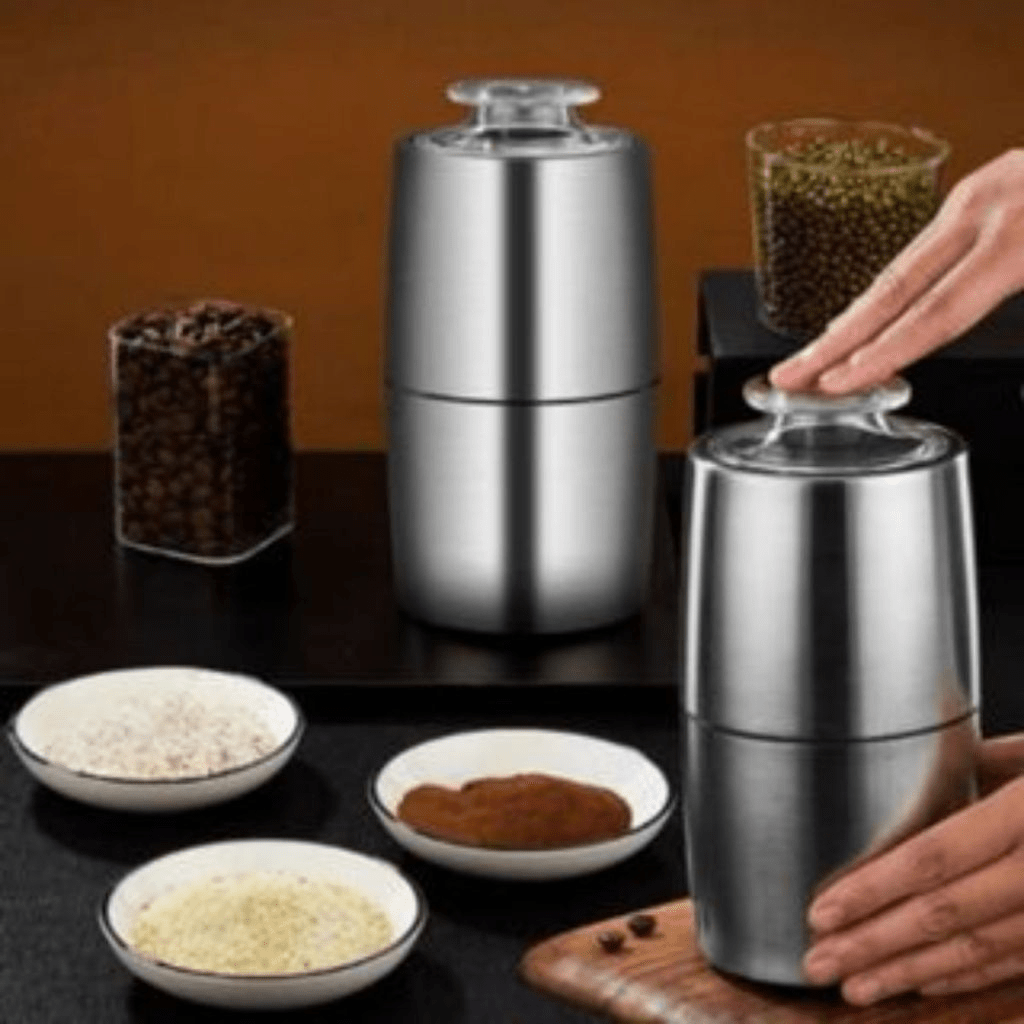 Moedor de Café Elétrico em Aço Inox – 110V, Portátil e Eficiente - Utyl