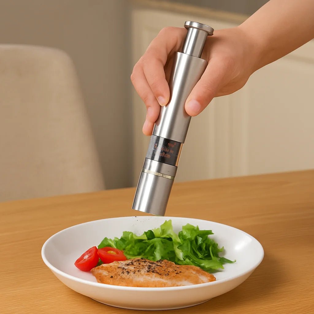 Moedor de Sal e Pimenta em Inox Manual - Mini - Utyl