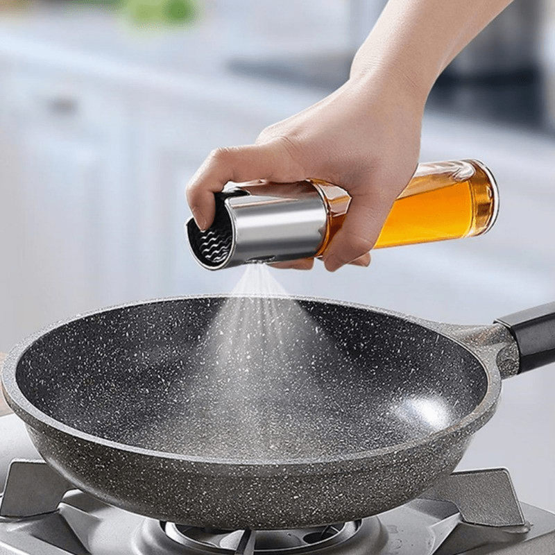 Spray de Azeite e Vinagre 100ml – Borrifador Culinário Premium em Inox - Utyl