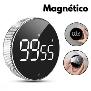 Temporizador Digital Programável Timer De Cozinha Magnético Alarme Relógio Academia Cronometro - Utyl