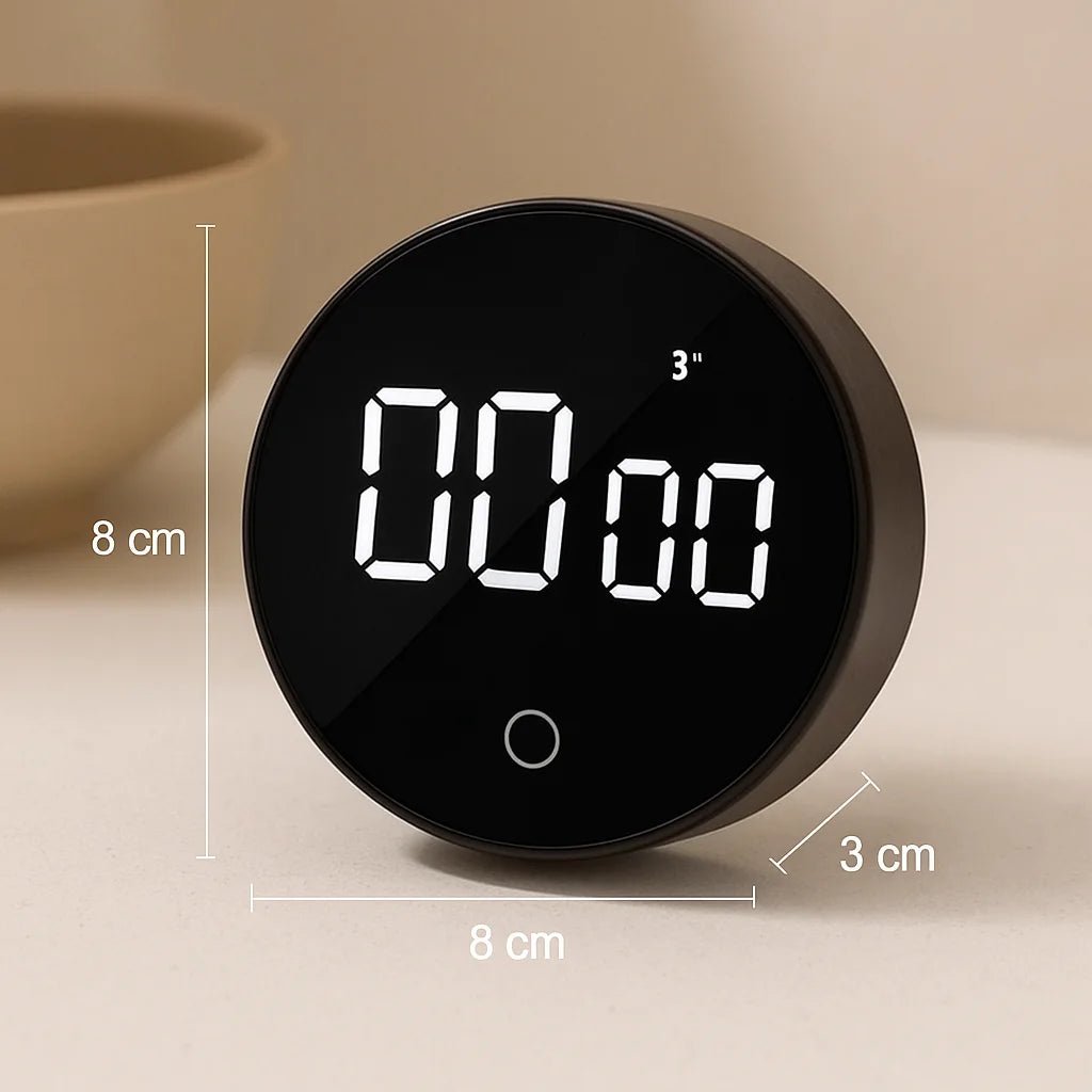 Temporizador Digital Programável Timer De Cozinha Magnético Alarme Relógio Academia Cronometro - Utyl