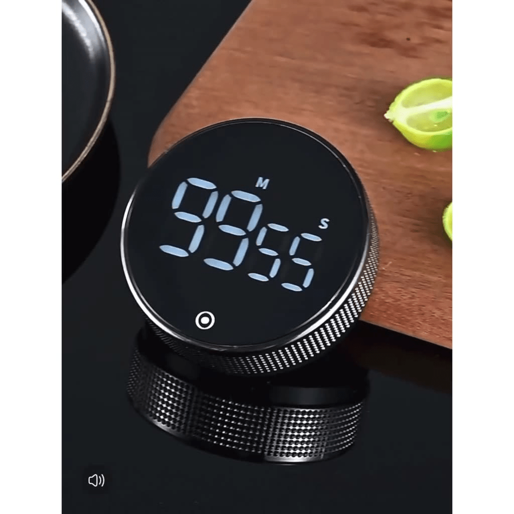 Temporizador Digital Programável Timer De Cozinha Magnético Alarme Relógio Academia Cronometro - Utyl