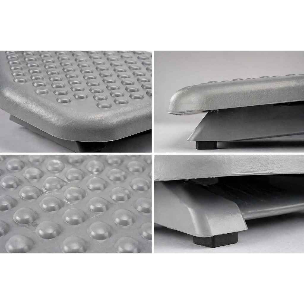 Apoio Ergonômico para Pés Inclinável com Função de Massagem Ajustável Confortável
