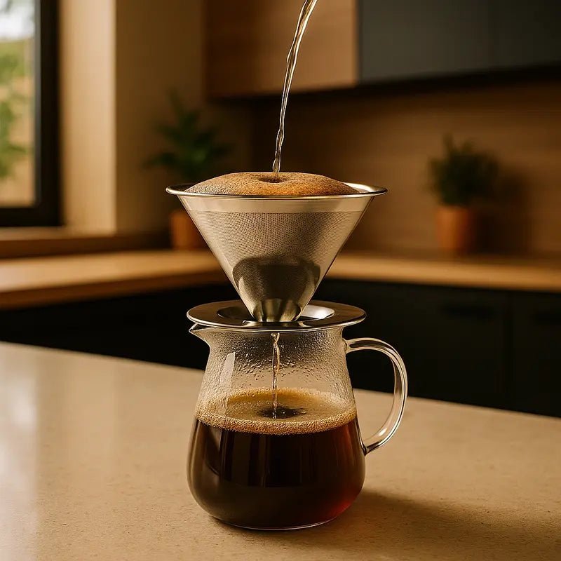 Coador de Café em Aço Inox 102 – Reutilizável, Ecológico e Sem Uso de Papel - Utyl