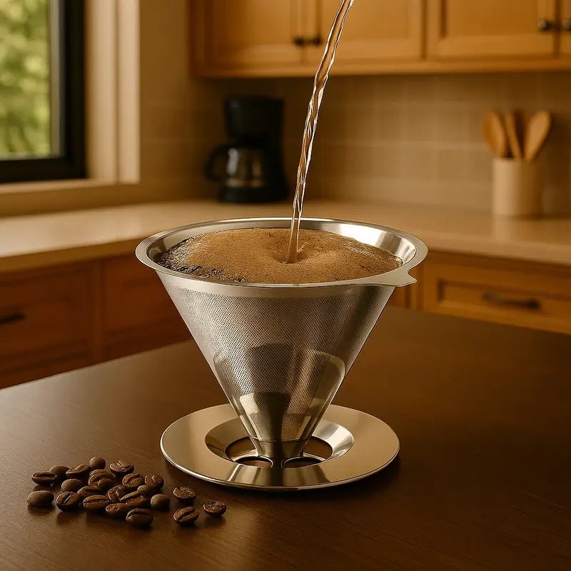 Coador de Café em Aço Inox 102 – Reutilizável, Ecológico e Sem Uso de Papel - Utyl