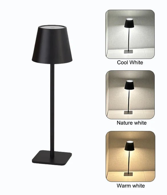 Cúpula LED Recarregável para Garrafas – Toque Inteligente, 3 Cores e Brilho Ajustável - Utyl