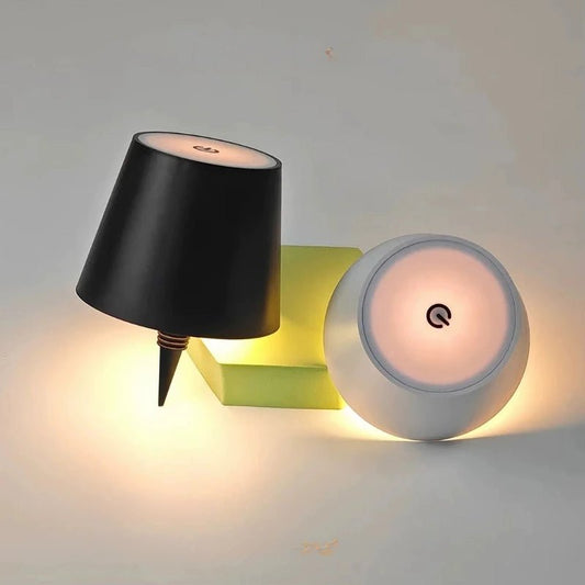 Cúpula LED Recarregável para Garrafas – Toque Inteligente, 3 Cores e Brilho Ajustável - Utyl