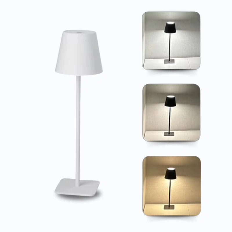 Cúpula LED Recarregável para Garrafas – Toque Inteligente, 3 Cores e Brilho Ajustável - Utyl