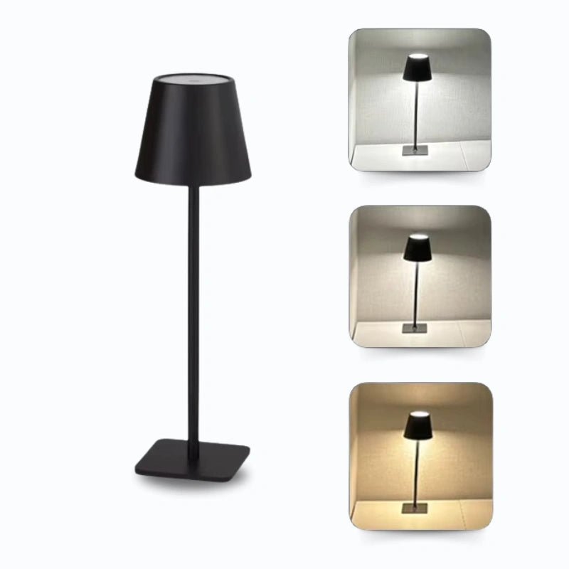 Cúpula LED Recarregável para Garrafas – Toque Inteligente, 3 Cores e Brilho Ajustável - Utyl