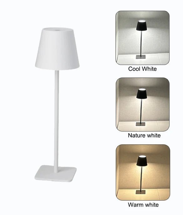 Cúpula LED Recarregável para Garrafas – Toque Inteligente, 3 Cores e Brilho Ajustável - Utyl