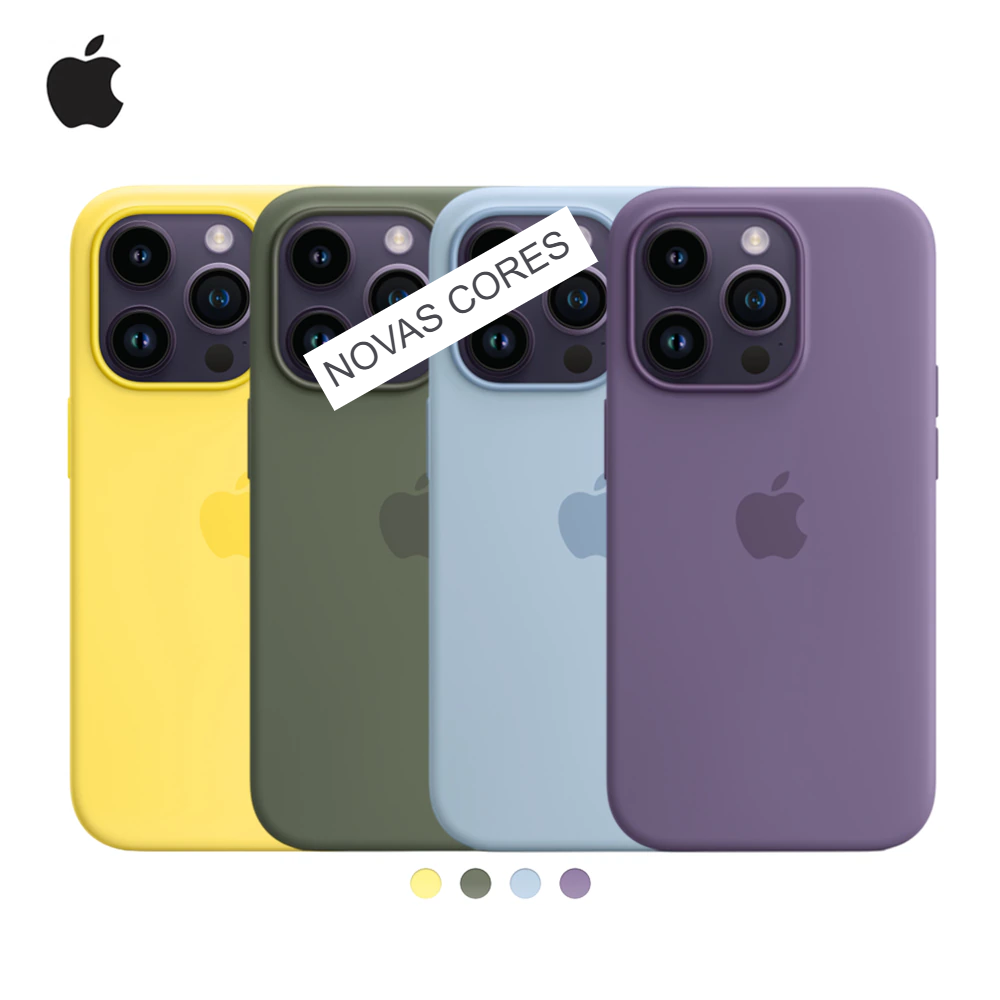 Capa de silicone com MagSafe para iPhone 14 Pro Max – Amarelo-canário -  Apple (BR)