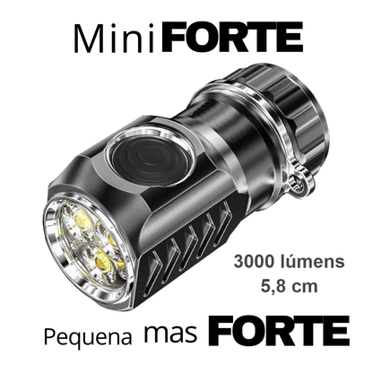 Lanterna LED Ultra Poderosa Recarregável MiniForte 2.8 - Utyl