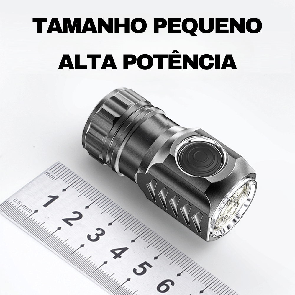 Lanterna LED Ultra Poderosa Recarregável MiniForte 2.8 - Utyl