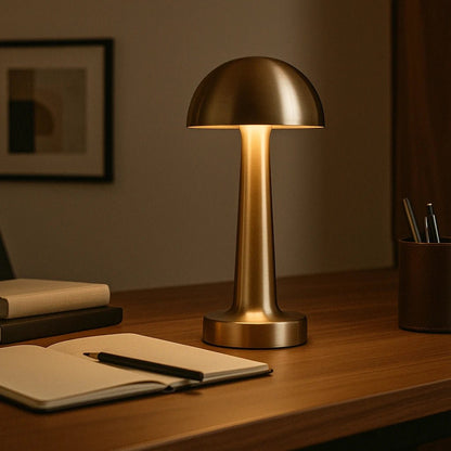 Luminária de Mesa LED 3 em 1 – Recarregável, Ajustável, Luxo Tipo - C - Utyl