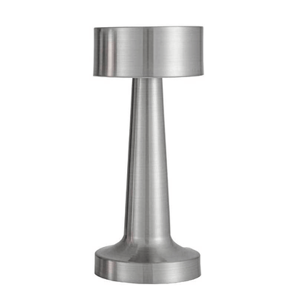 Luminária de Mesa Retrô LED – Toque, 3 Cores, Recarregável para Jantar Sofisticado - Utyl