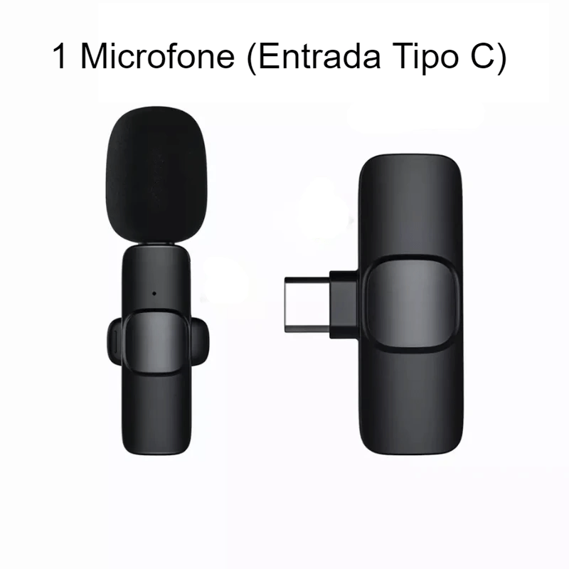 Microfone de Lapela Sem Fio Parla - Utyl