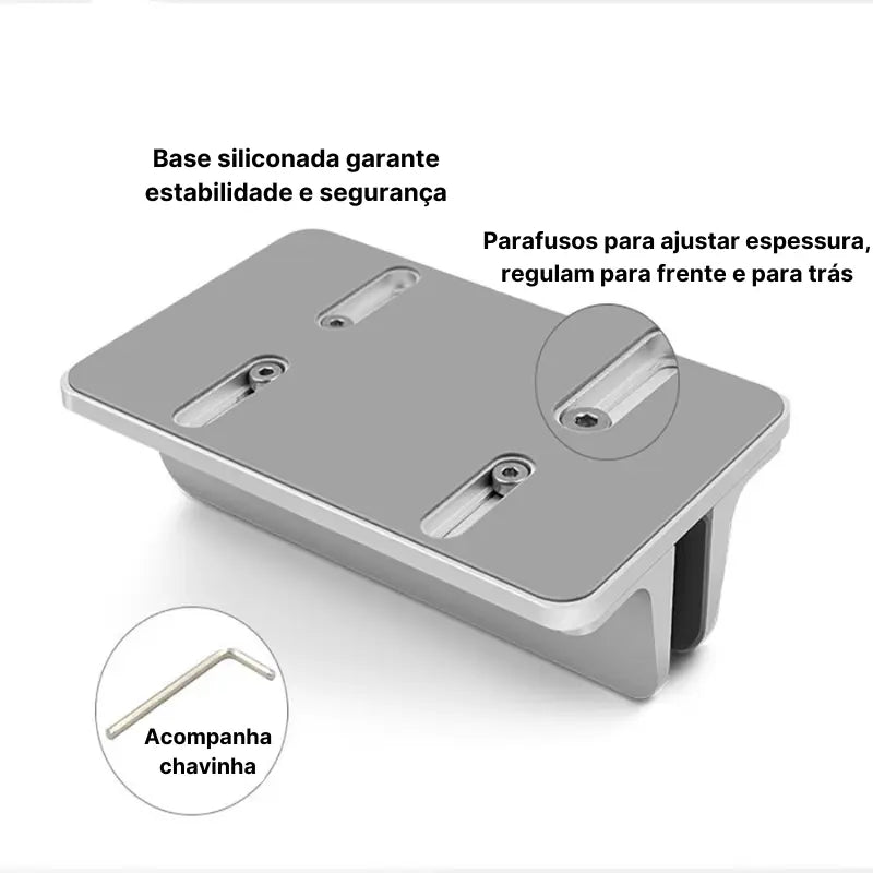 Suporte Vertical Dobrável de Alumínio para Laptop e Tablet (iPad, Xiaomi, Huawei)