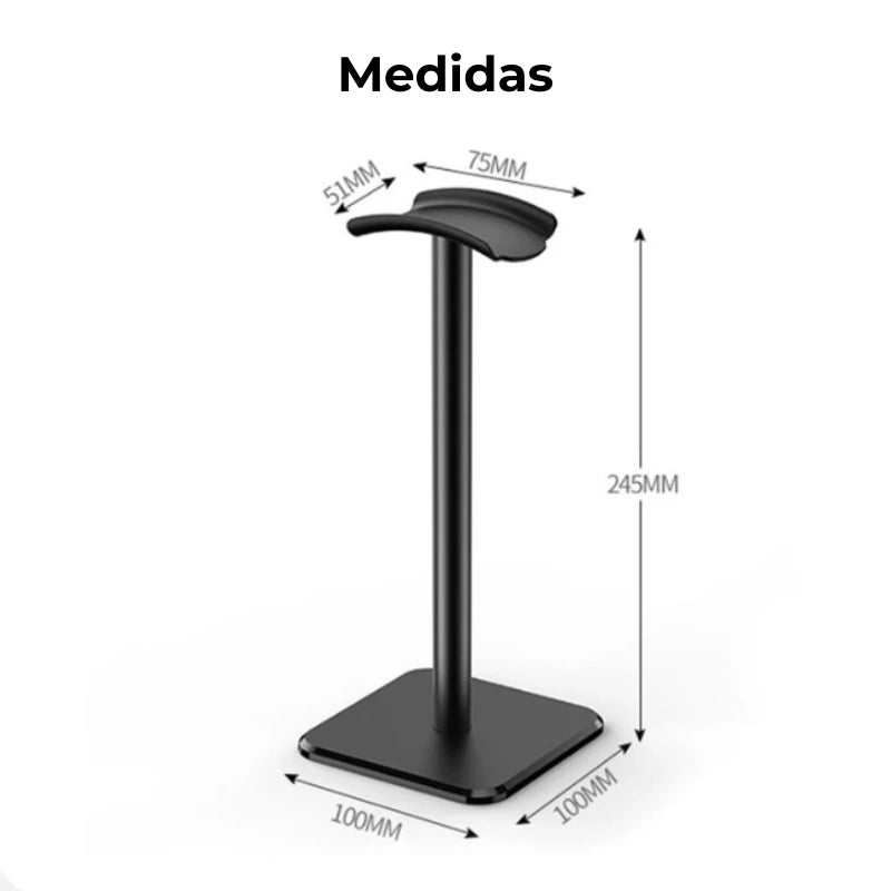 Suporte de Fone de Ouvido em Alumínio Destacável – Design Elegante e Funcional - Utyl