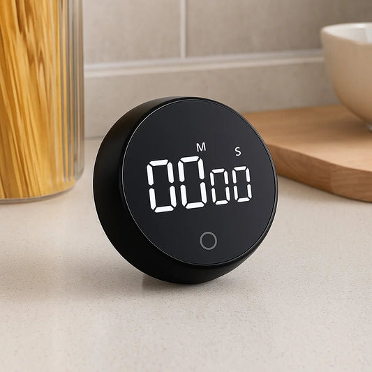 Temporizador Digital Programável Timer De Cozinha Magnético Alarme Relógio Academia Cronometro - Utyl