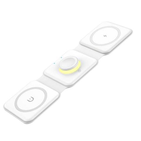 Carregador 3 em 1 Magnetico 15W Sem fio, dobrável para iPhone 12 e 13, Airpod, IWatch 6 e 7 - Utyl